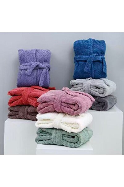 LUXURY Premium Unisex Microfiber Zigzag Design Bathrobe – Ultra Soft, Quick D...