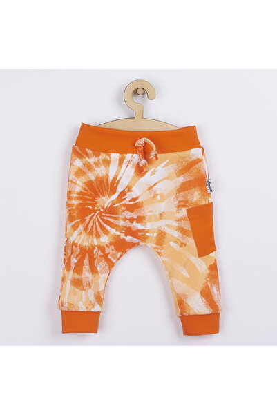 Nicol Pantaloni de trening pentru bebeluși din bumbac Tomi portocalii, mărime...