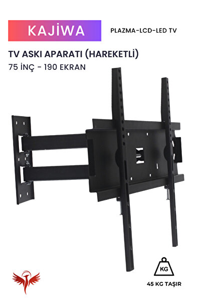 KAJİWA 75 İNÇ ASKI APARATI HAREKETLİ (190 EKRAN) Tüm Marka ve modellerle uyum...