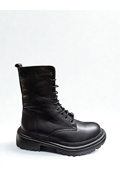 HAŞİM Genuine Leather Daily Women's Boots