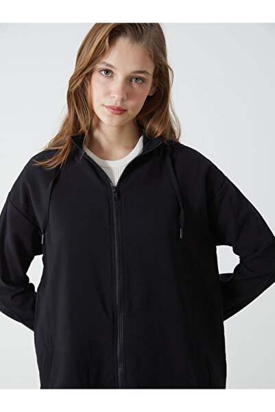 LC Waikiki Rmz Gi̇yi̇m Farkiyla Ka Hooded Üz Loose Fit Women's Tunic