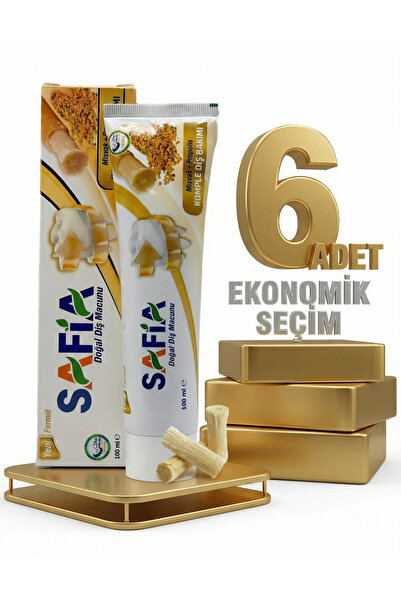 Safia Diş Macunu Misvak ve Propolis 6x100 ml