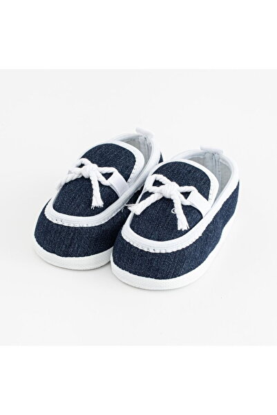 NEWBABY Mocasini-șepci pentru bebeluși New Baby albastru închis 0-3 m