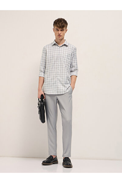 The Bear House By Styli Men's Checked Tailored Fit Formal Shirt