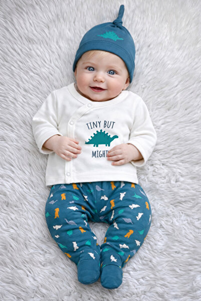 Tiny But Mighty Petrol 5’li Yenidoğan Erkek Bebek Hastane Çıkışı Seti