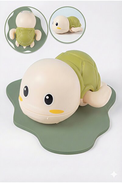 Circle Toys Kurmalı Kaplumbağa Bebek Banyo Oyuncağı – Suda Yüzen, Su Oyuncağı...