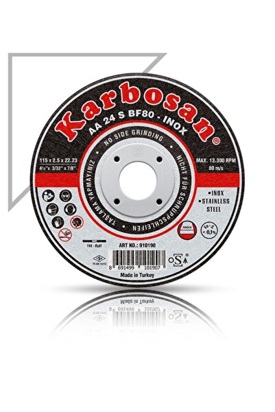 KL HOME 2 ADET - INOX KESME -115x2.5x22.23 Paslanmaz Çelik Kesme Taşı