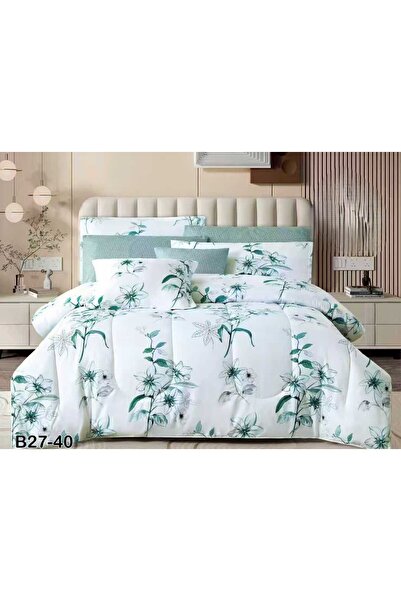 SFT Luxury summer double bed sheet set, 8 pieces, made of royal microfiber, s...