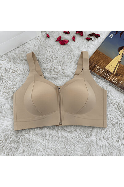 Elaram Kadın Fermuarlı Toparlayıcı Bustiyer Sütyen – Dikişsiz, Rahat ve Nefes...