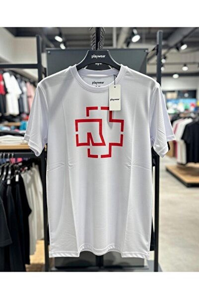 playwear Unisex crna Rammstein majica sa logotipom Štampano