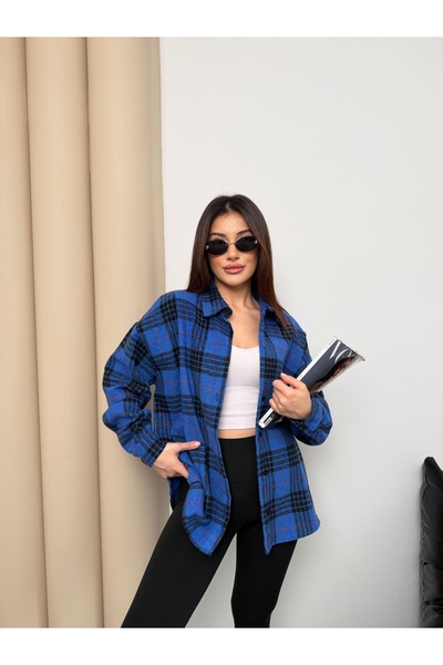 ikomteks Plaid Patterned Cashmere Lumberjack Shirt