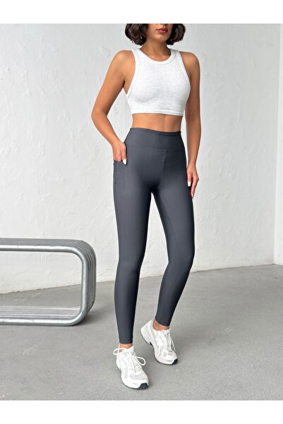 KAPHONE Ženske tajice Sa džepovima Visok struk za stezanje