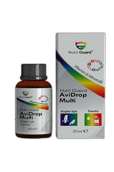 nutri guard Avi Drop 20 ml | Muhabbet Kuşu ve Papağanlar İçin Genel Multivita...