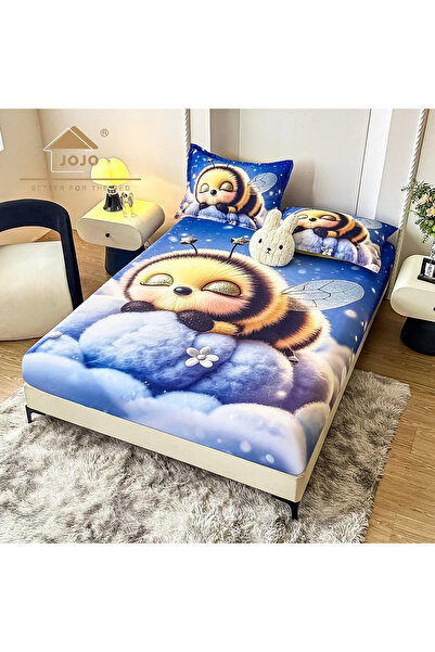 FIONNA.RO Stretchy Duvet Cover and Pillowcases 160x200cm 5D - Sleepy Bee