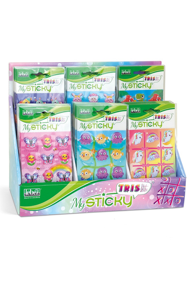 Lebez My Sticky 3D Tris – Joc X și 0, 6 modele asortate , pret/1 buc