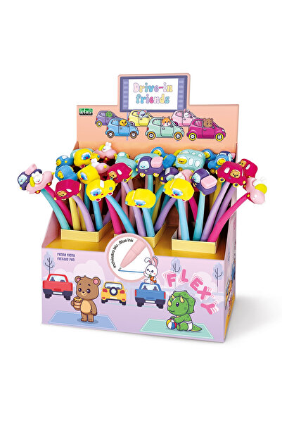 Lebez Pix flexibil Drive In Friends, varf 0.7 mm, 6 modele asortate , pret/1 buc