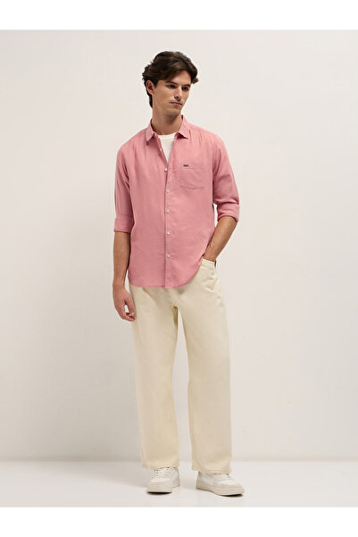 The Bear House By Styli Men's Solid Slim Fit Casual Shirt