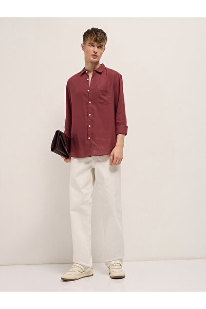 The Bear House By Styli Men's Solid Slim Fit Casual Shirt