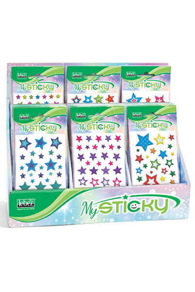 Lebez My Sticky 3D Stars, 6 modele asortate , pret/1 buc