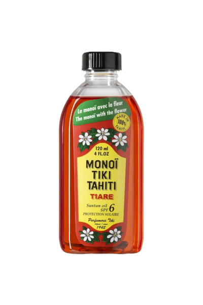 Monoi Tiki Tahiti TIARE Sun Tan SPF 6 120ml