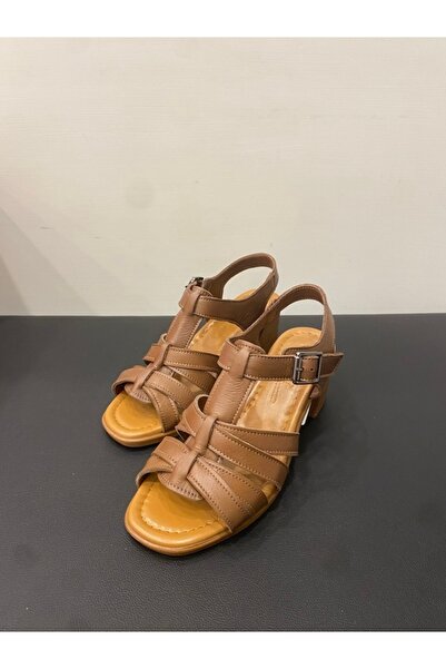 Özay Women's Genuine Leather Heeled Sandals