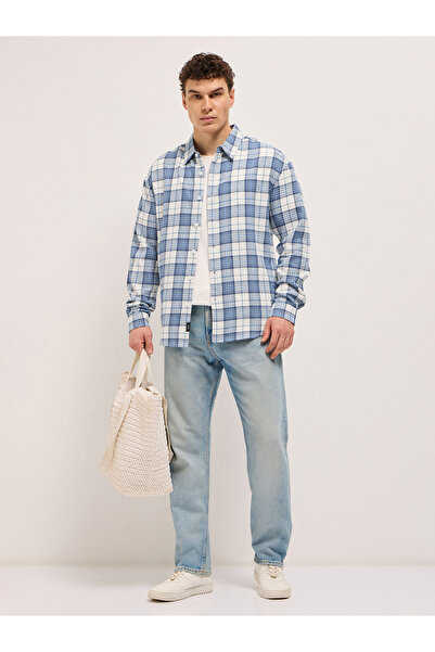 The Bear House By Styli Men's Cotton Checked Flannel Casual Shirt