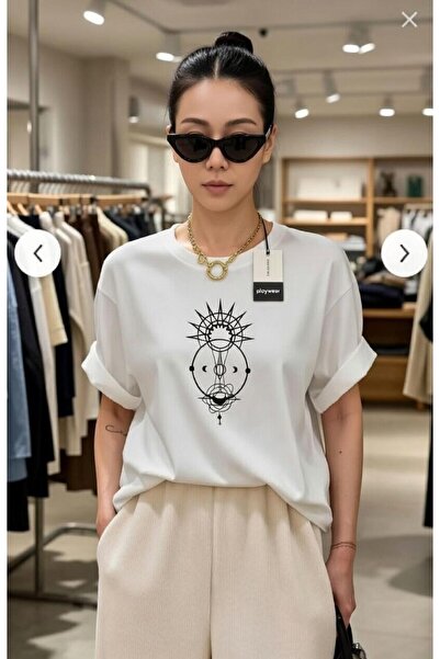 playwear Unisex Grab Printed Oversize Boyfriend T-Shirt