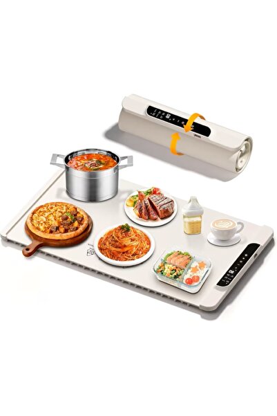 EMATTEIRO Placă Electrică Încălzire Alimente 240W, 60x38cm, Temporizator 10h,...