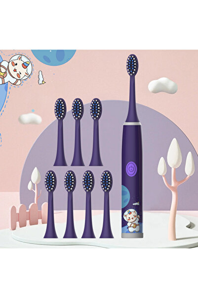 Choice5 Purple-8PCS Children's Electric Toothbrush Color Cartoon Space Series...