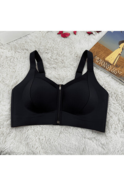 Elaram Kadın Fermuarlı Toparlayıcı Bustiyer Sütyen – Dikişsiz, Rahat ve Nefes...