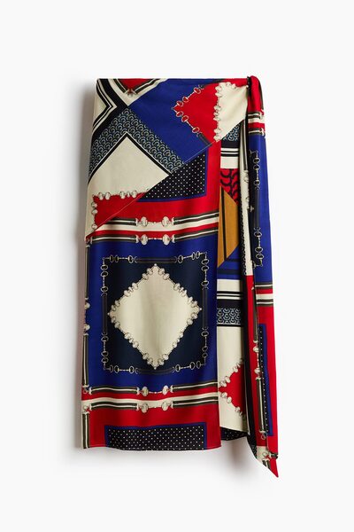 H&M Şal Detaylı Etek