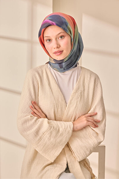 Silk Home Lorena - Silkhome Aura Viscose Blended Cotton Texture 90X90Cm Scarf...