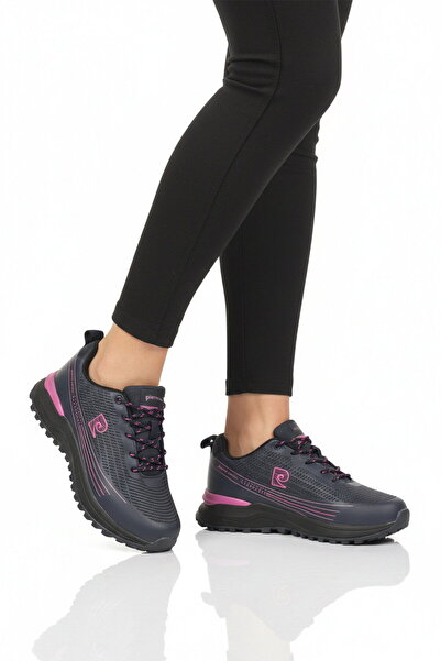 Pierre Cardin Navy Blue Memory Sole Lightweight Lace-Up Women's Sports Shoes ...