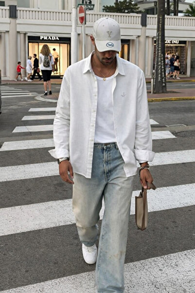 HOUSEOFGRIZZLY Premium Club Muslin Men's Linen Shirt