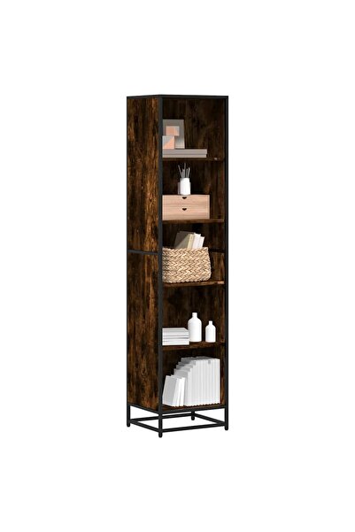 Concept Bookcase, smoky oak, 40x35x170.5 cm, processed wood