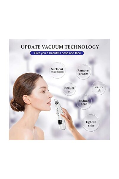 Viacare Ηλεκτρική Σκούπα Αφαίρεσης Μαύρων Στιγμάτων με 5 Επίπεδα Αναρρόφησης ...