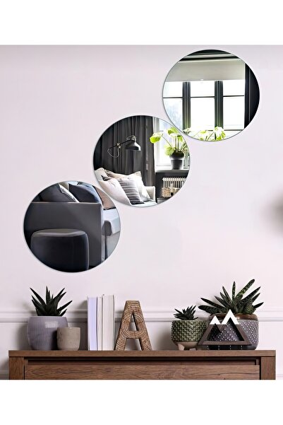 pleksiaksesuar (20cm 3 Adet) KENDİNDEN YAPIŞKANLI Dekoratif YUVARLAK Pleksi A...