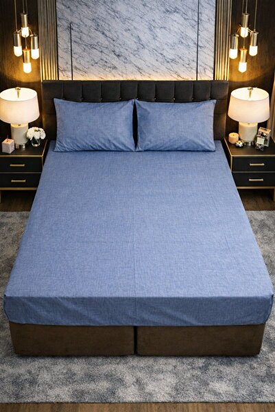 Madame Home Double Ranforce Elasticated Sheet Set Corner Depth +30 cm – 100% ...