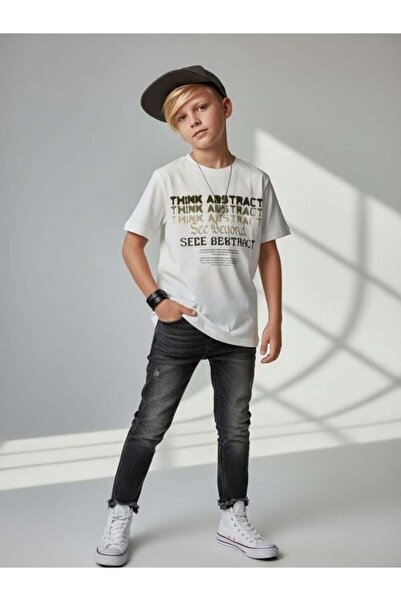 Zekids Tricou cu design imprimat pentru băieți