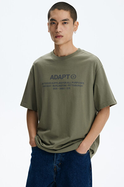 H&M Loose Fit Baskılı Tişört
