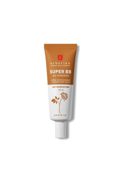 erborian Super BB, Ginseng, Acoperire ridicată, BB Cream, 20, Caramel, SPF 20...