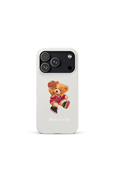 KaffCase حافظة إطلاق مطبوعة بتصميم دب تيدي متوافقة مع آيفون 17 برو بتصميم Nev...