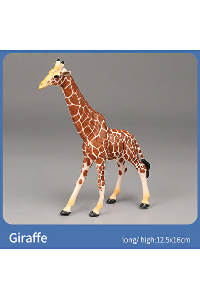 Choice8 نماذج حيوانات تعليمية صلبة تحاكي الزرافة - ألعاب عالم الحيوانات البري...