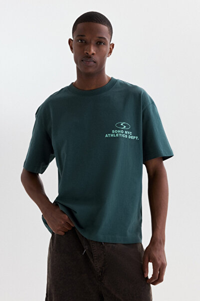 H&M Baskılı Tişört Loose Fit