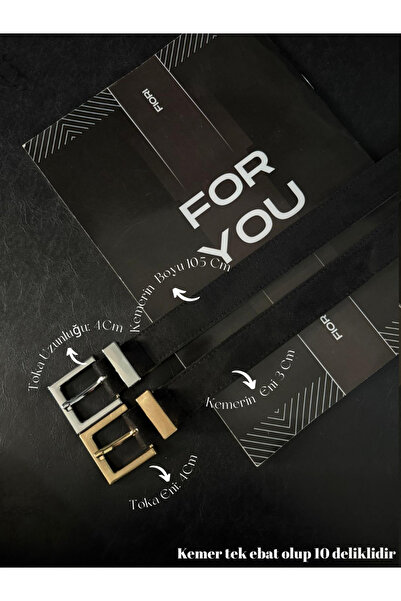 Fiori Suede Square Antique Buckle Bridged Women's Belt, Trouser Belt, Coat Be...