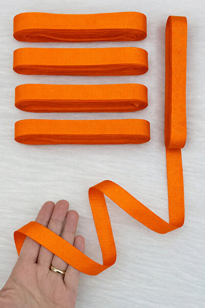 ZEYMERADE Orange Grosgrain Ribbon 2 cm 10 Mt, Bohça Dowry Wedding Party Promi...