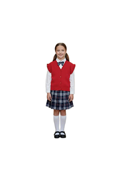 MODA AÇELYA Girl's Vest and Skirt 3-Piece Set