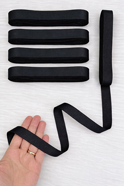 ZEYMERADE Black Grosgrain Ribbon 2 cm 10 Mt, Bohça Dowry Wedding Engagement B...