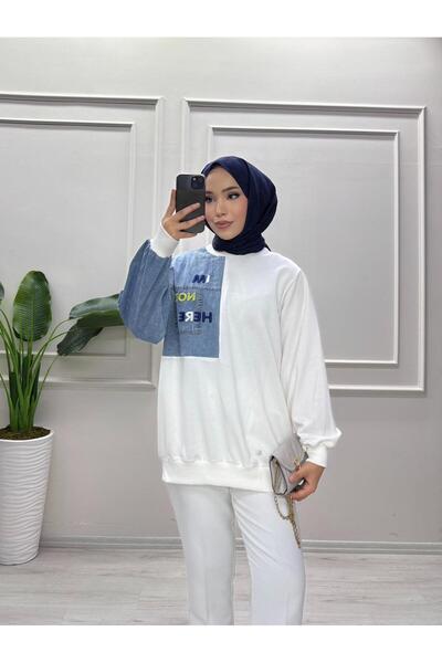 moda acar Standard Size Kot Detail Sweat