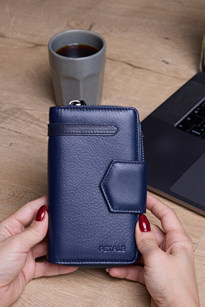 Lysande 100% Genuine Leather Multi-Compartment Women's Wallet 8 Card Holders ...